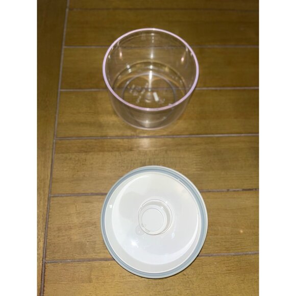 FoodSaver Vacuum Canister KY-123 25 Oz Clear BPA-Free Plastic W/ White Lid Made - Picture 2 of 8